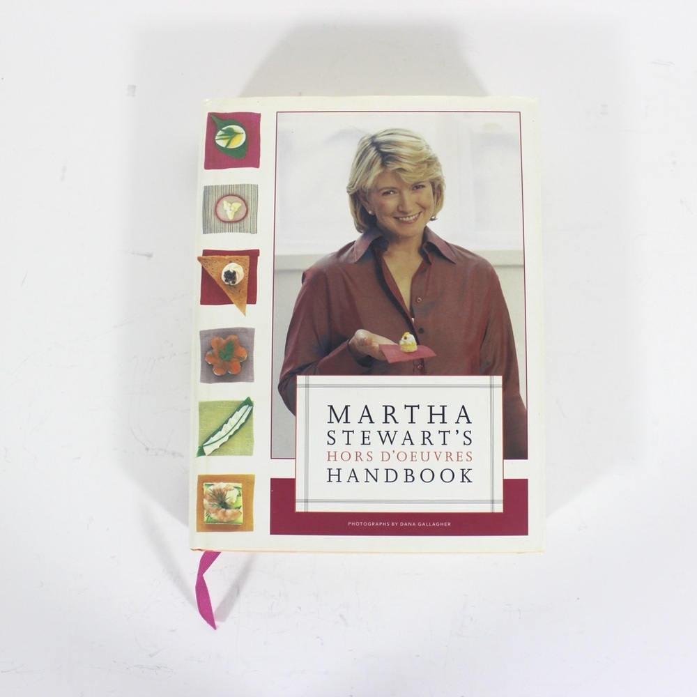 1999 Martha Stewart’s Hors D’oeuvres Handbook Hard Cover Cookbook Entertaining